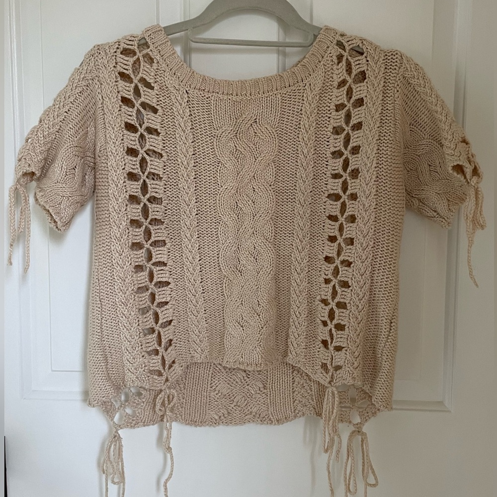 For Love and Lemons, Bateau Neckline Sweater, Medium